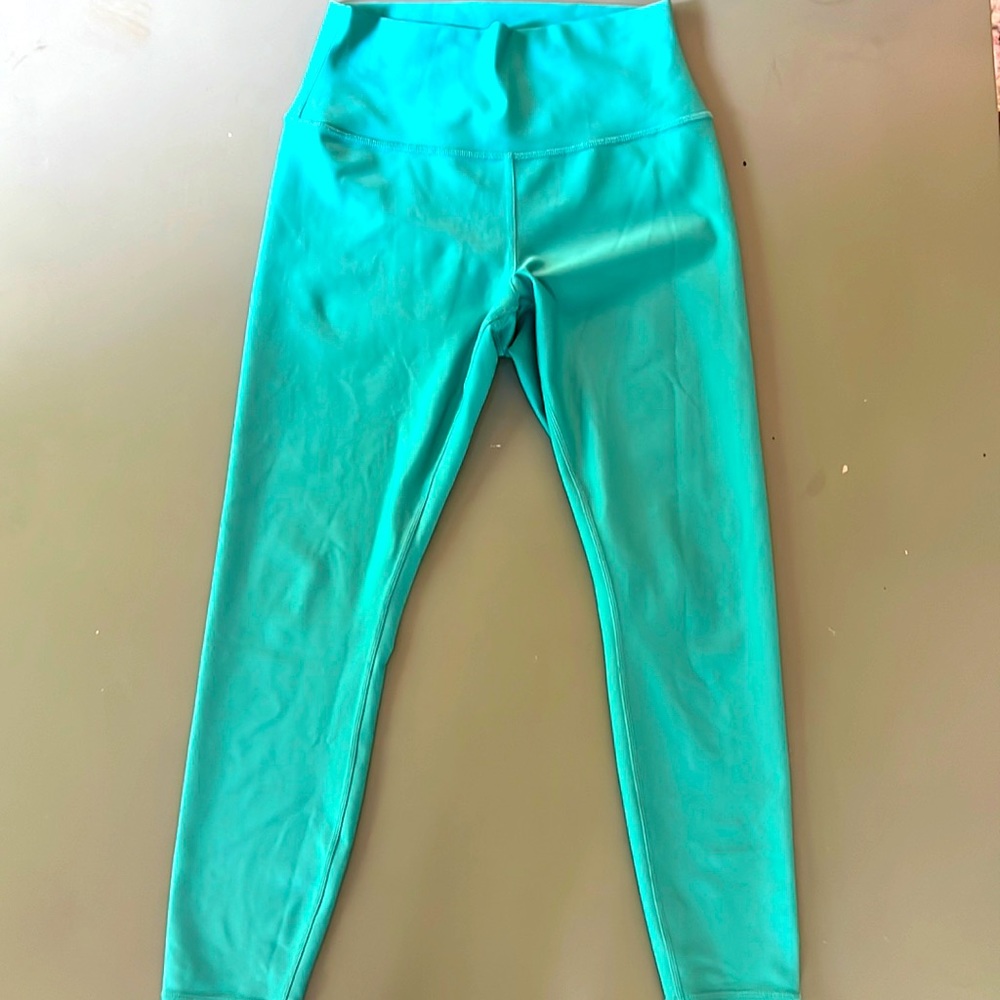 Alo Yoga leggings- large bright blue